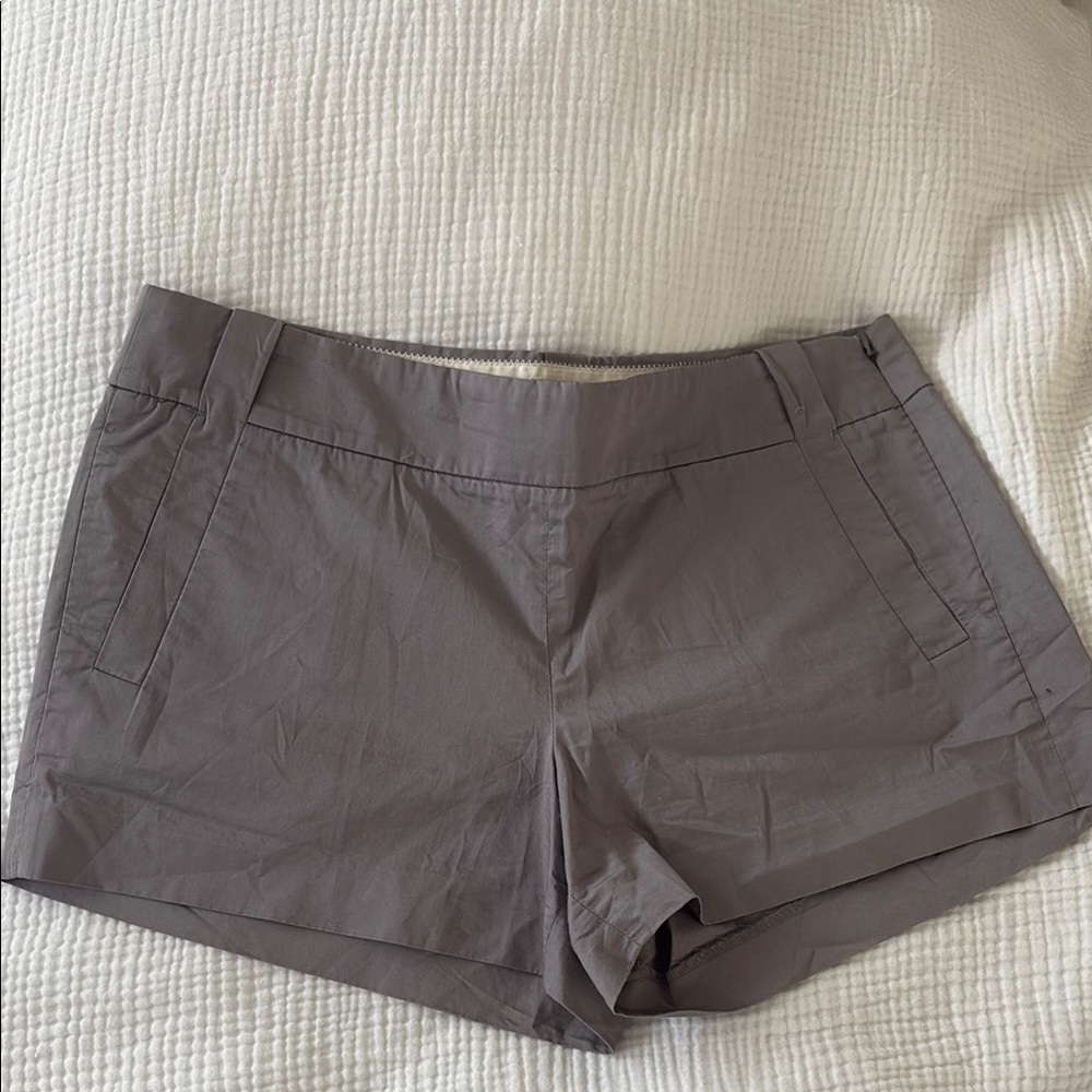 JCrew Sz 10 Gray Women's Chino Shorts 3”